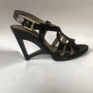 Bruno Magli black leather 4” heel